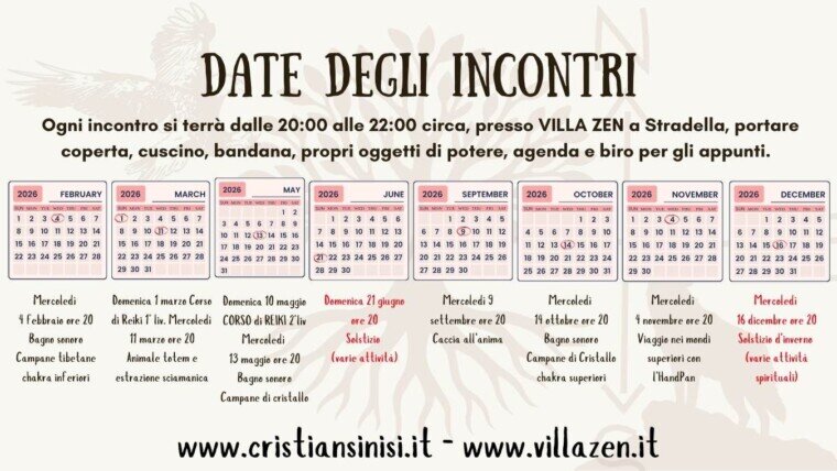 eventi 2026 a Villa Zen