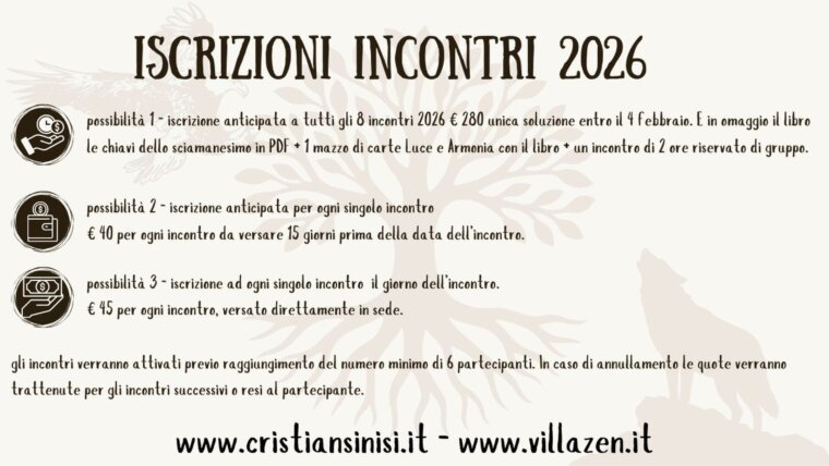 ISCRIZIONI 2026 a Villa Zen