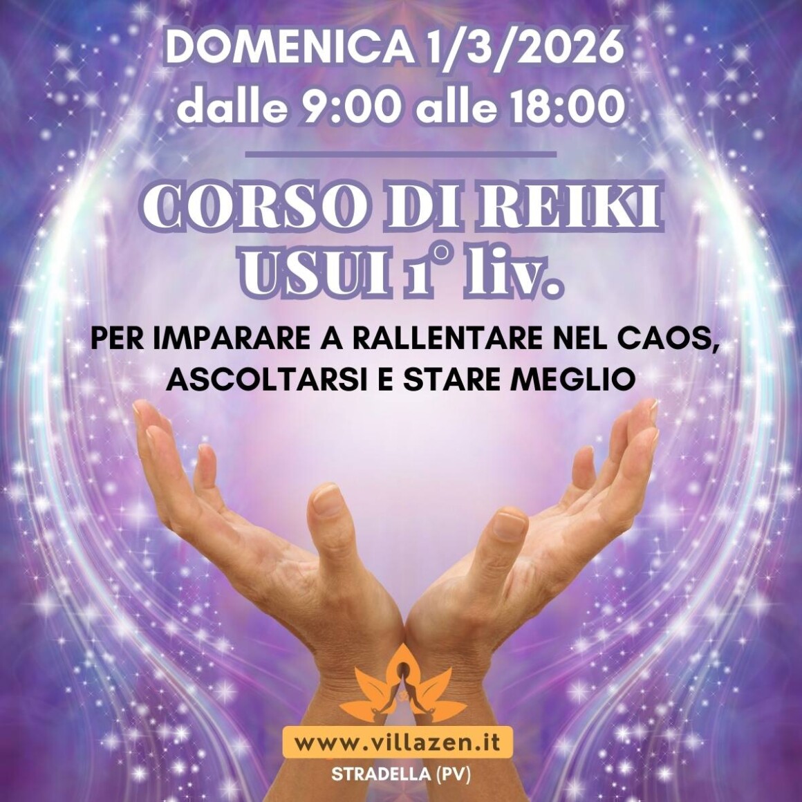 corso primo livello di reiki a villa zen 28 giugno 2025
